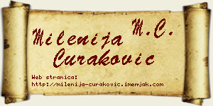 Milenija Curaković vizit kartica